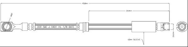 Motaquip VBH1242 - Flexible de frein cwaw.fr