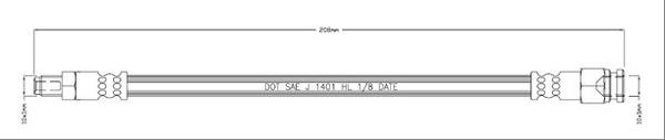 Motaquip VBH1215 - Flexible de frein cwaw.fr