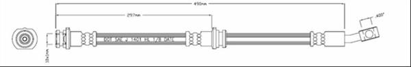 Motaquip VBH1234 - Flexible de frein cwaw.fr