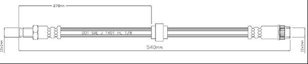 Motaquip VBH1238 - Flexible de frein cwaw.fr