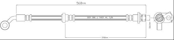 Motaquip VBH1228 - Flexible de frein cwaw.fr