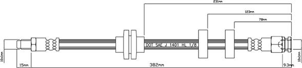 Motaquip VBH846 - Flexible de frein cwaw.fr