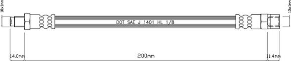 Motaquip VBH841 - Flexible de frein cwaw.fr