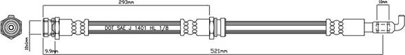 Motaquip VBH859 - Flexible de frein cwaw.fr