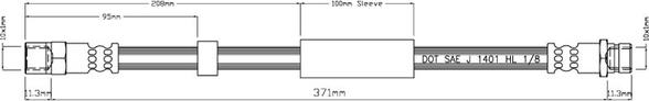 Motaquip VBH855 - Flexible de frein cwaw.fr