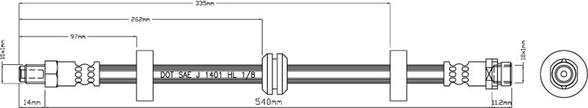 Motaquip VBH802 - Flexible de frein cwaw.fr