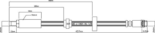 Motaquip VBH881 - Flexible de frein cwaw.fr