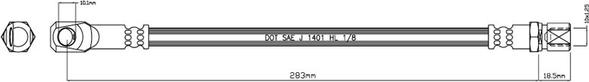 Motaquip VBH324 - Flexible de frein cwaw.fr