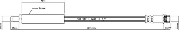 Motaquip VBH218 - Flexible de frein cwaw.fr