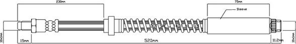 Motaquip VBH746 - Flexible de frein cwaw.fr