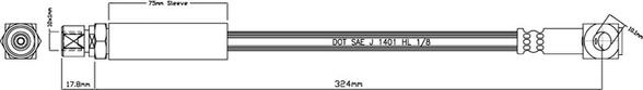 Motaquip VBH751 - Flexible de frein cwaw.fr