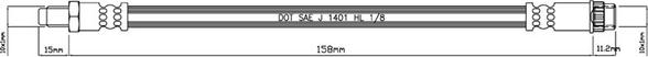 Motaquip VBH786 - Flexible de frein cwaw.fr