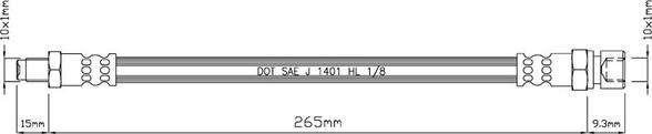 Motaquip VBH737 - Flexible de frein cwaw.fr