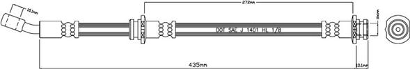 Motaquip VBJ404 - Flexible de frein cwaw.fr