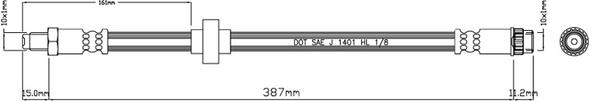 Motaquip VBJ560 - Flexible de frein cwaw.fr