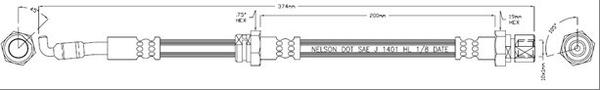 Motaquip VBJ501 - Flexible de frein cwaw.fr