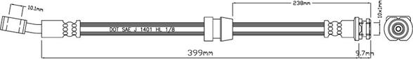 Motaquip VBJ503 - Flexible de frein cwaw.fr