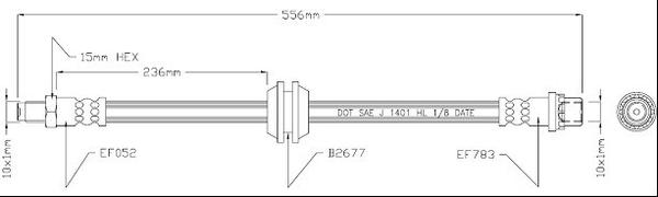 Motaquip VBJ519 - Flexible de frein cwaw.fr