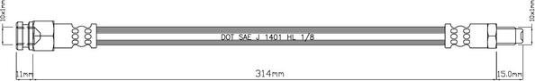 Motaquip VBJ510 - Flexible de frein cwaw.fr