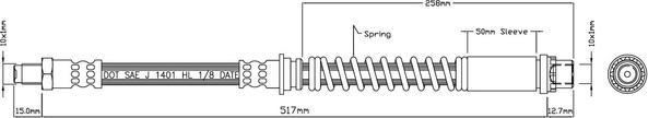 Motaquip VBJ518 - Flexible de frein cwaw.fr