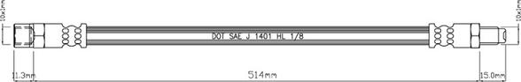 Motaquip VBJ521 - Flexible de frein cwaw.fr