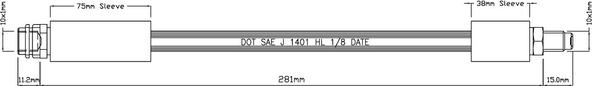 Motaquip VBJ523 - Flexible de frein cwaw.fr