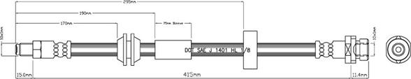 Motaquip VBJ642 - Flexible de frein cwaw.fr