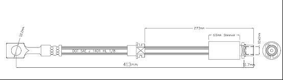 Motaquip VBJ647 - Flexible de frein cwaw.fr