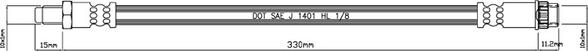 Motaquip VBJ669 - Flexible de frein cwaw.fr