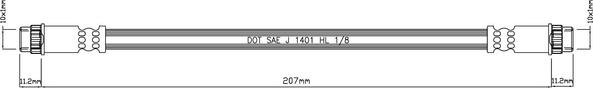 Motaquip VBJ617 - Flexible de frein cwaw.fr