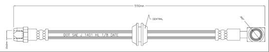 Motaquip VBJ632 - Flexible de frein cwaw.fr