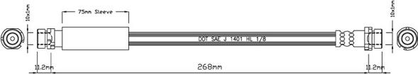 Motaquip VBJ637 - Flexible de frein cwaw.fr