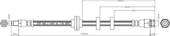 Motaquip VBJ620 - Flexible de frein cwaw.fr