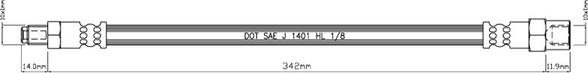 Motaquip VBJ673 - Flexible de frein cwaw.fr