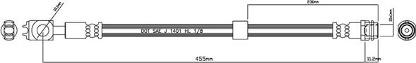 Motaquip VBJ190 - Flexible de frein cwaw.fr