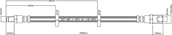 Motaquip VBJ122 - Flexible de frein cwaw.fr