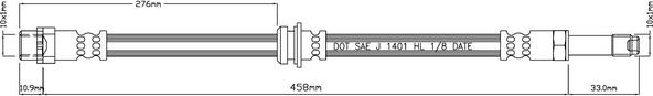 Motaquip VBJ311 - Flexible de frein cwaw.fr