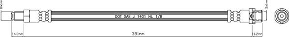 Motaquip VBJ336 - Flexible de frein cwaw.fr