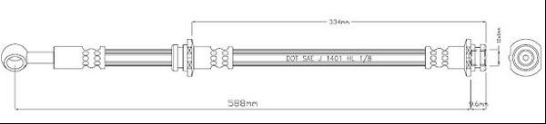 Motaquip VBJ244 - Flexible de frein cwaw.fr