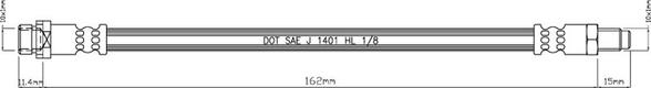 Motaquip VBJ246 - Flexible de frein cwaw.fr