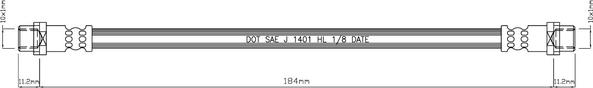 Motaquip VBJ241 - Flexible de frein cwaw.fr