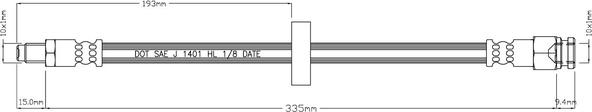 Motaquip VBJ248 - Flexible de frein cwaw.fr