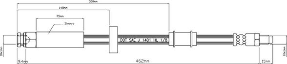 Motaquip VBJ204 - Flexible de frein cwaw.fr