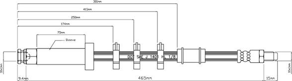 Motaquip VBJ203 - Flexible de frein cwaw.fr