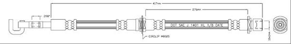 Motaquip VBJ274 - Flexible de frein cwaw.fr