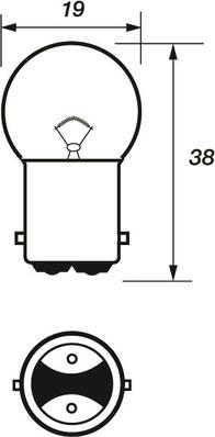 Motaquip VBU150 - Ampoule, feu stop / feu arrière cwaw.fr