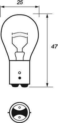 Motaquip VBU380 - Ampoule, feu stop cwaw.fr