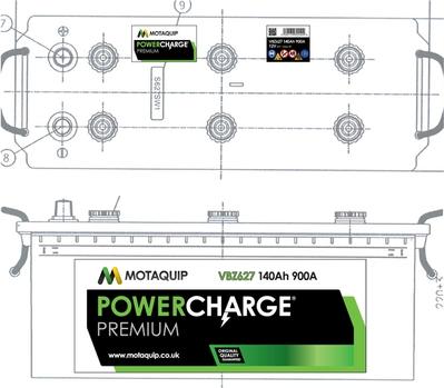 Motaquip VBZ627 - Batterie de démarrage cwaw.fr