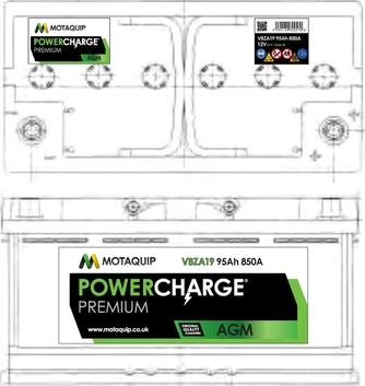 Motaquip VBZA19 - Batterie de démarrage cwaw.fr