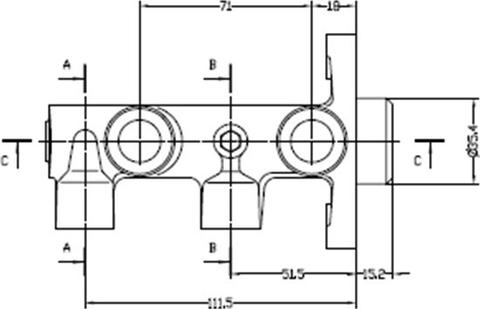 Motaquip VMC230 - Maître-cylindre de frein cwaw.fr